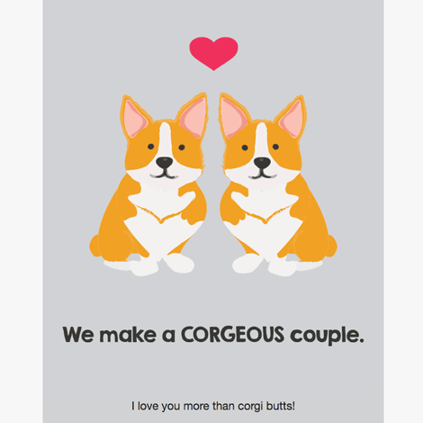 Corgi Valentine